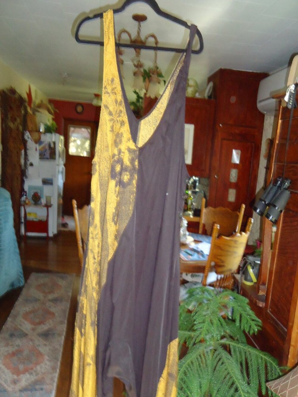 Gold and black oversized Harem Jumpsuit One Size